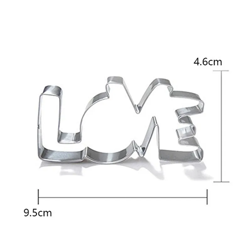 Stainless Steel Cookie Cutter LOVE Letter Shape Forms For Biscuit Mold Bakeware Pastry Confectionery Tools Fruit Cutting Mould Stainless Steel Cookie Cutter LOVE Letter Shape Forms For Biscuit Mold Bakeware Pastry Confectionery Tools Fruit Cutting Mould