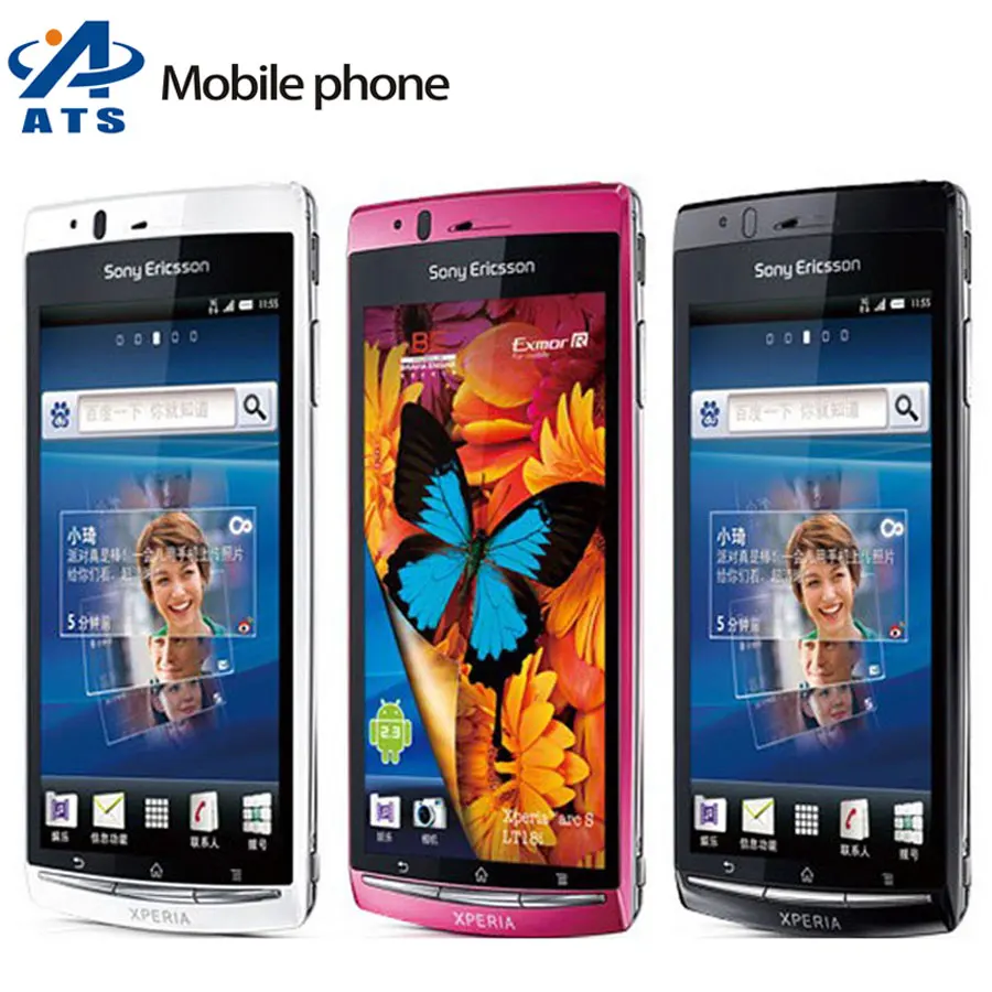 Phone Sony Ericson Android Phone online get cheap sony android phone aliexpress com alibaba group lt18 original ericsson xperia arc s lt18i mobile 3g wifi a gps 4 2