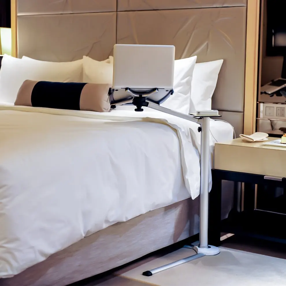 18-84cm Height Adjustable 360 Degree Rotation Floor Stand Desk Holder Bracket With Mouse Tray For Laptop Macbook Phone Tablet 18-84cm Height Adjustable 360 Degree Rotation Floor Stand Desk Holder Bracket With Mouse Tray For Laptop Macbook Phone Tablet