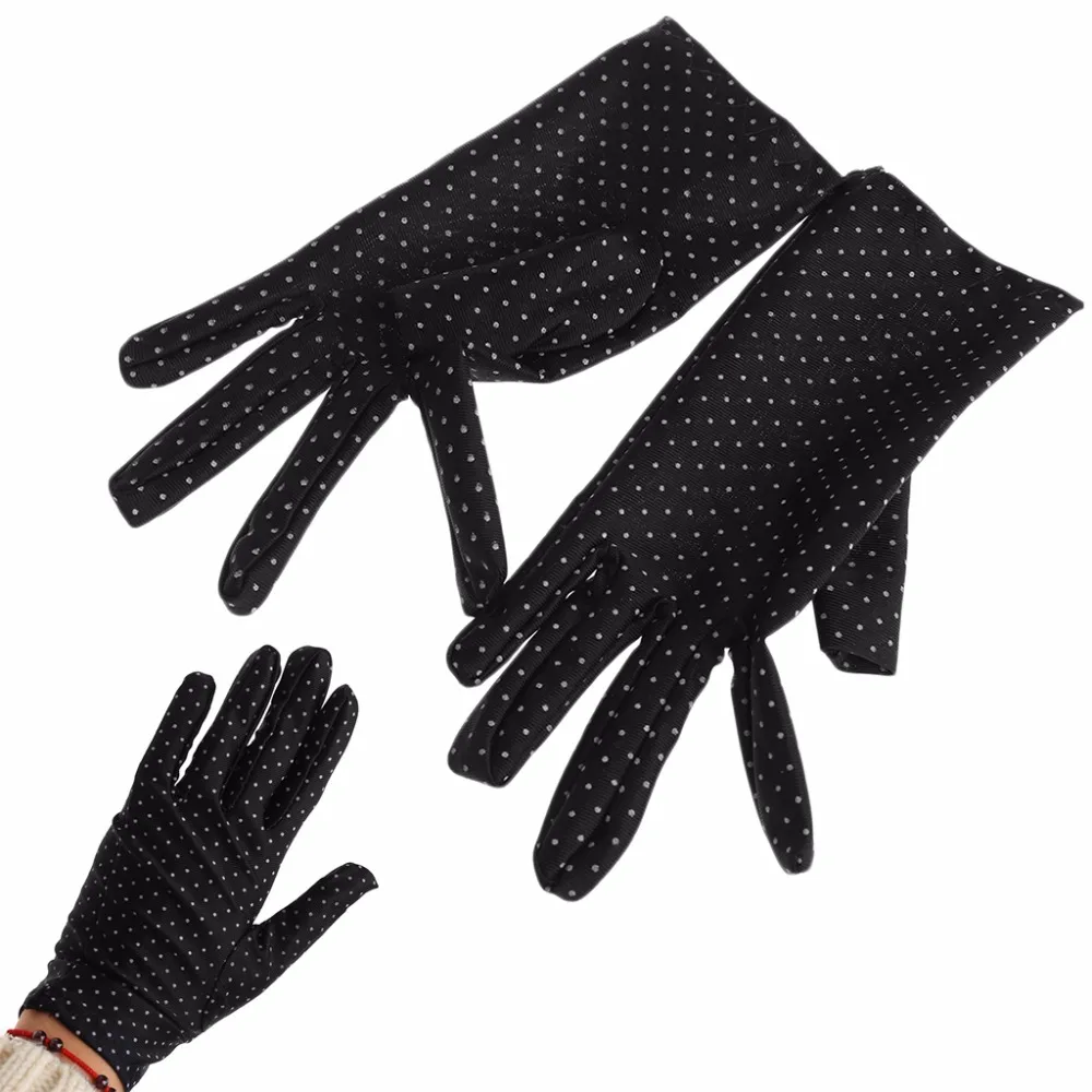 2018 новые женские Для женщин летние хлопковые короткие перчатки Дизайн солнце затенение скольжению перчатки варежки