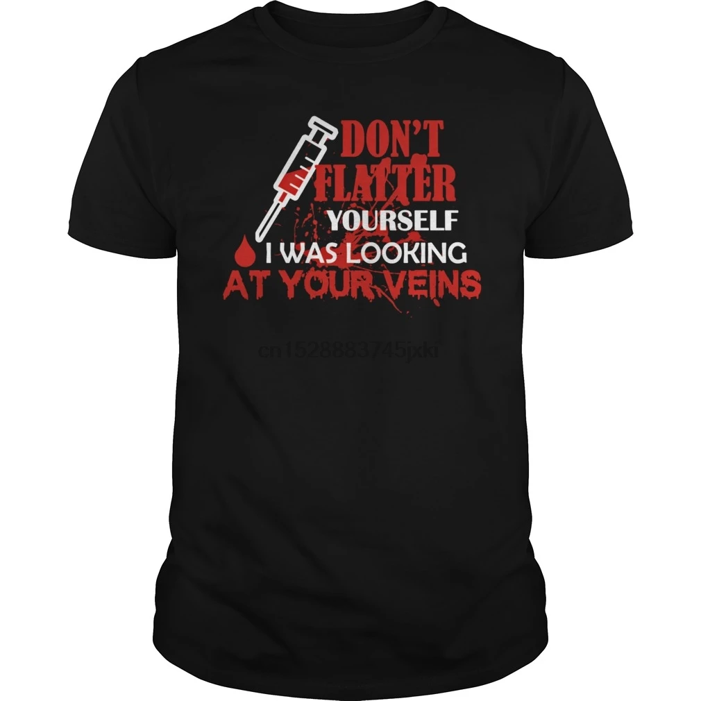 

Men Short sleeve tshirt Phlebotomy Shirt T-Shirt cool Women t-shirt