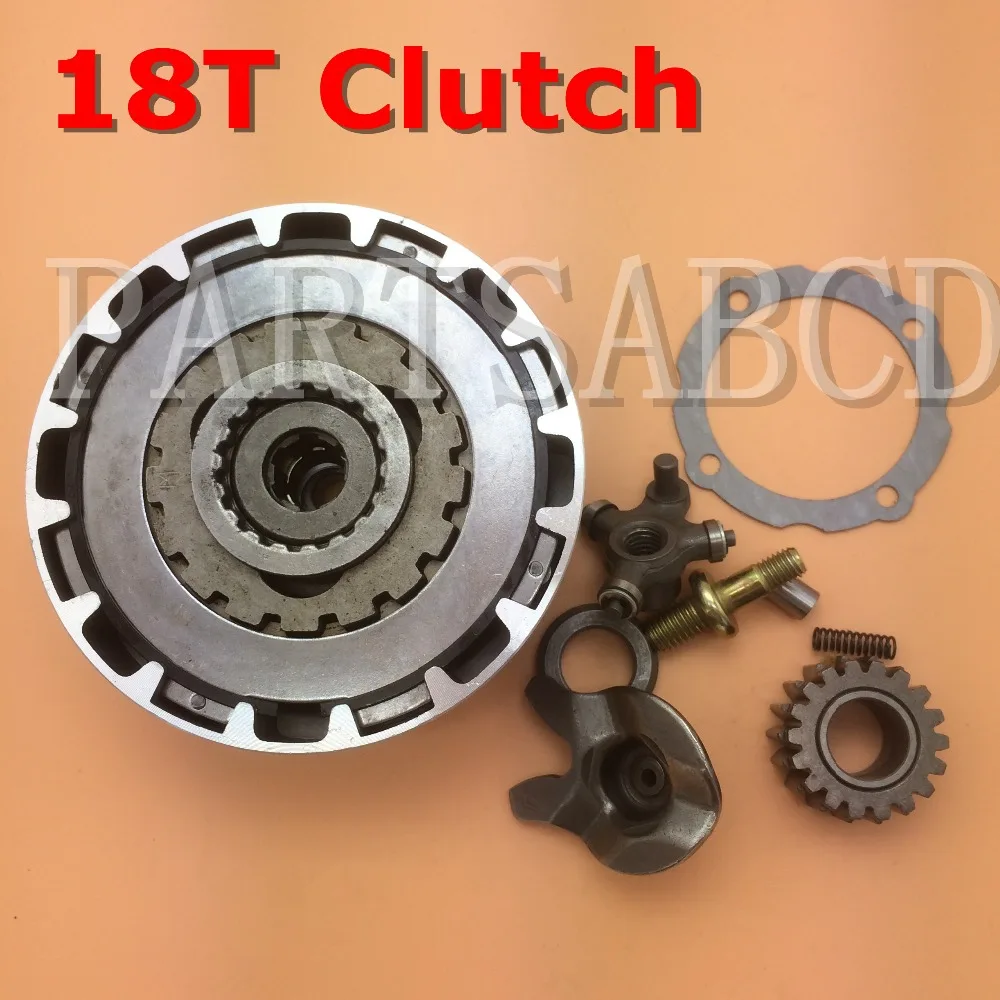 PARTSABCD ATV PITBIKE 18Teeth CLUTCH ASSEMBLY SEMI