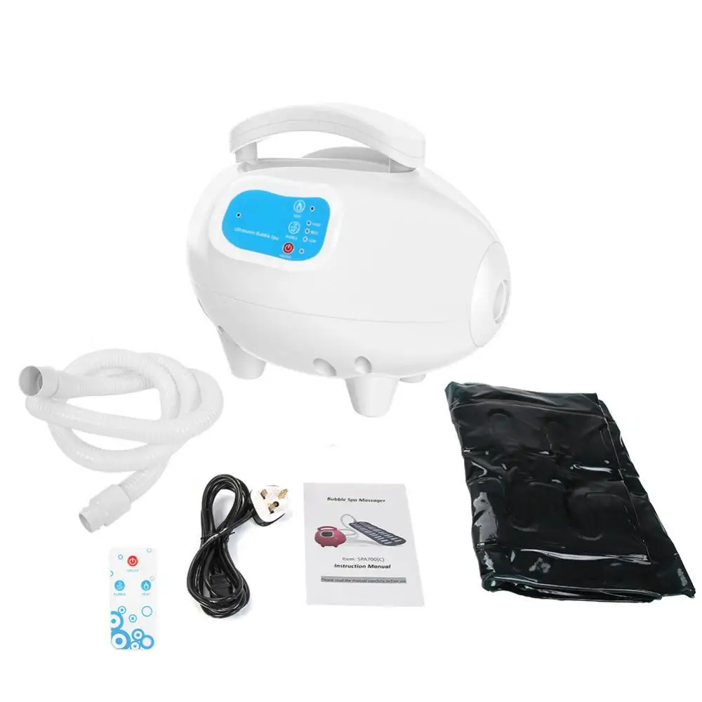 Пена для ванны ванна массажер для тела Водонепроницаемый воздушно-пузырчатая Ванна озона стерилизации для spa массажа тела мат с воздушным шлангом - Цвет: UK Plug