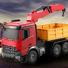 2,4 ГГц 6CH дистанционное управление конструкция ярко-Автокран rc подрывной грузовик