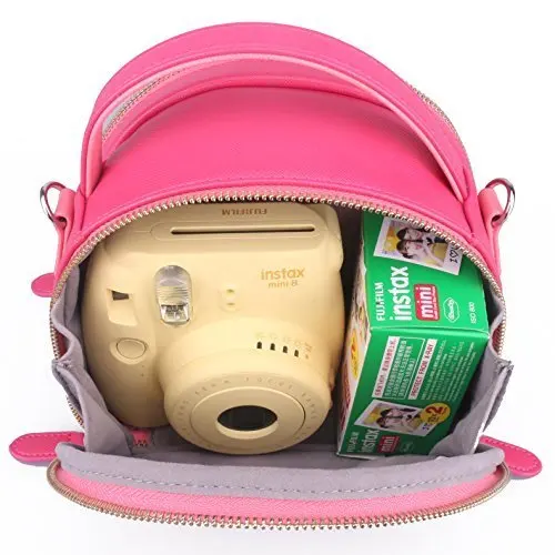Чехол на молнии для камеры Fujifilm Instax Mini 9 8 70 7s 25 50s 90, маленькая сумка на ремне, Женская модная сумочка