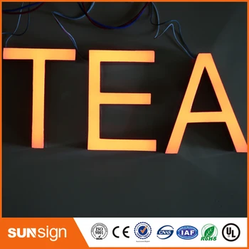 

OEM customized outdoor advertising display epoxy resin led frontlit letter,lighted marquee letters.