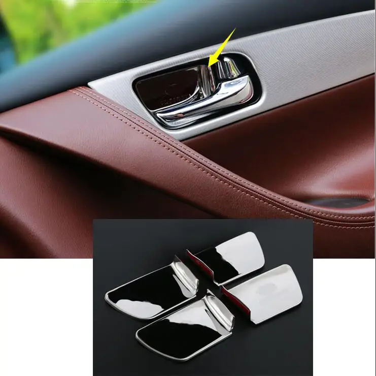car styling case For INFINITI QX50 QX70 Stainless Steel Inner Side Door