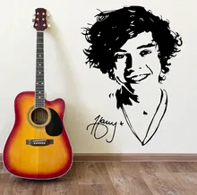 Mural uma direção harry estilos adesivos de arte da parede decalque meninas quarto 1d música adesivos muraux adesivos d419