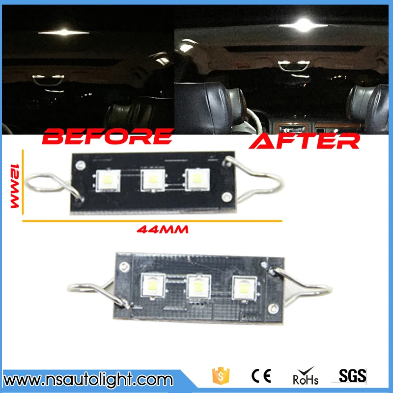 2pcs Xenon White cree chip 1.72" 43mm 211 2 212 2 561 Rigid TWISTED