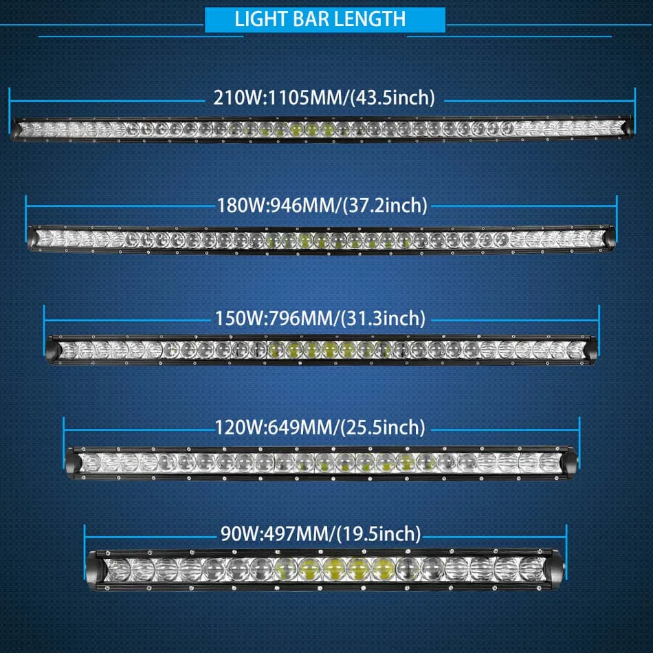 5D CURVED single row CREE led light bar (5)