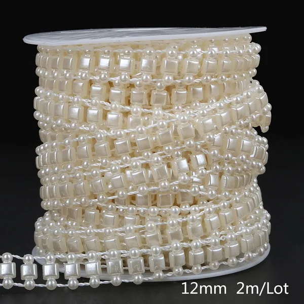 Ivory Pearl Bead Chain for DIY Decorations & Crafts
