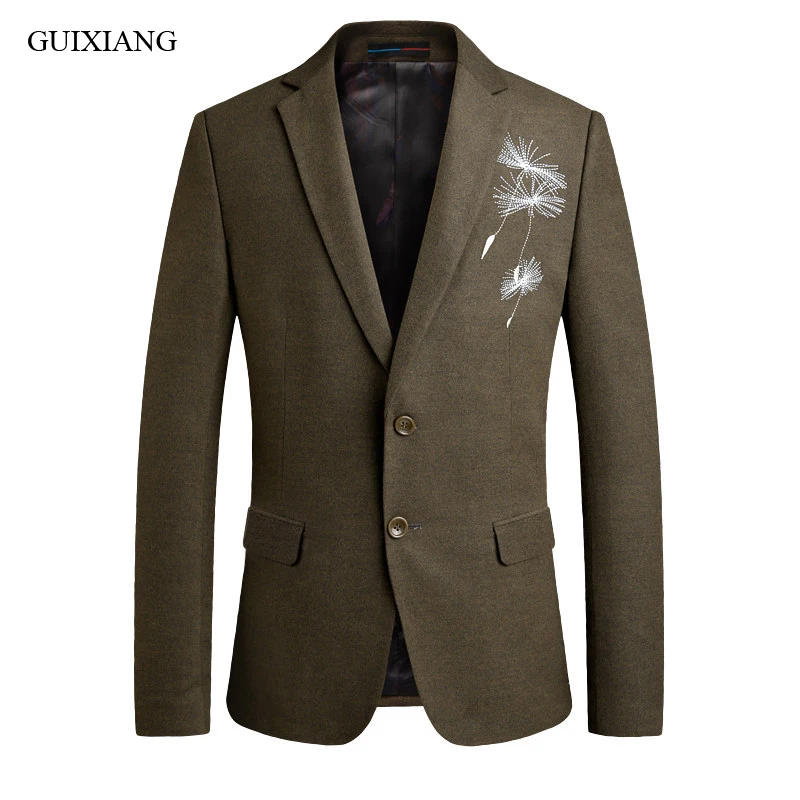 Men high end boutique blazers spring style business casual single