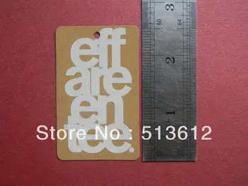 

custom made Kraft paper hang tag/ swing tag/ clothing tag