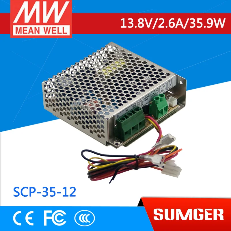 

Worthwhile Free shipping MEAN WELL SCP-35-12 2Pcs 13.8V 2.6A meanwell SCP-35 35.9W Single Output Switching Power Supply