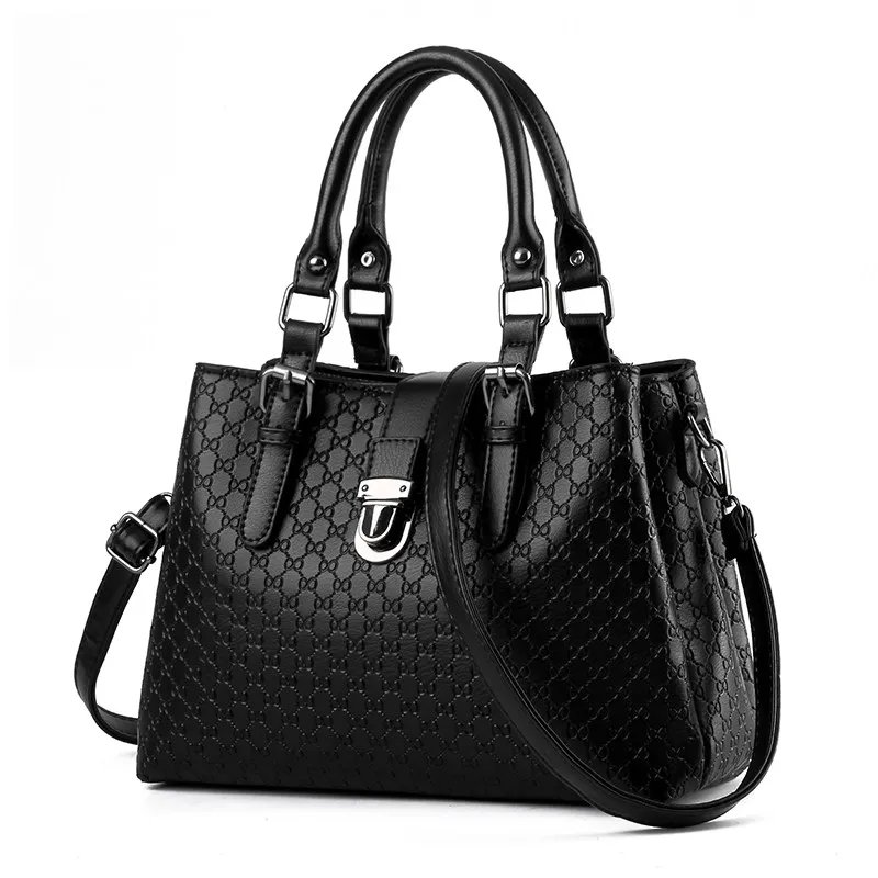 Occident Style Women font b Handbag b font Imported PU Embossed Leather Shoulder Bag Ladies Fashion