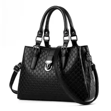 Occident Style Women font b Handbag b font Imported PU Embossed Leather Shoulder Bag Ladies Fashion
