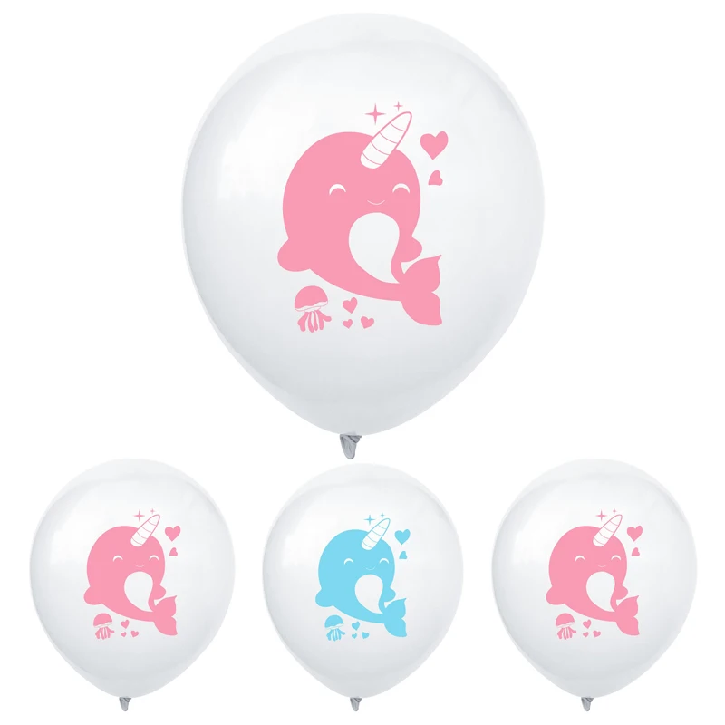 Милые латексные шары с изображением акулы на день рождения, розовые, голубые, конфетти, баллоны, 18 дюймов, вечерние шары с гелием в форме сердца