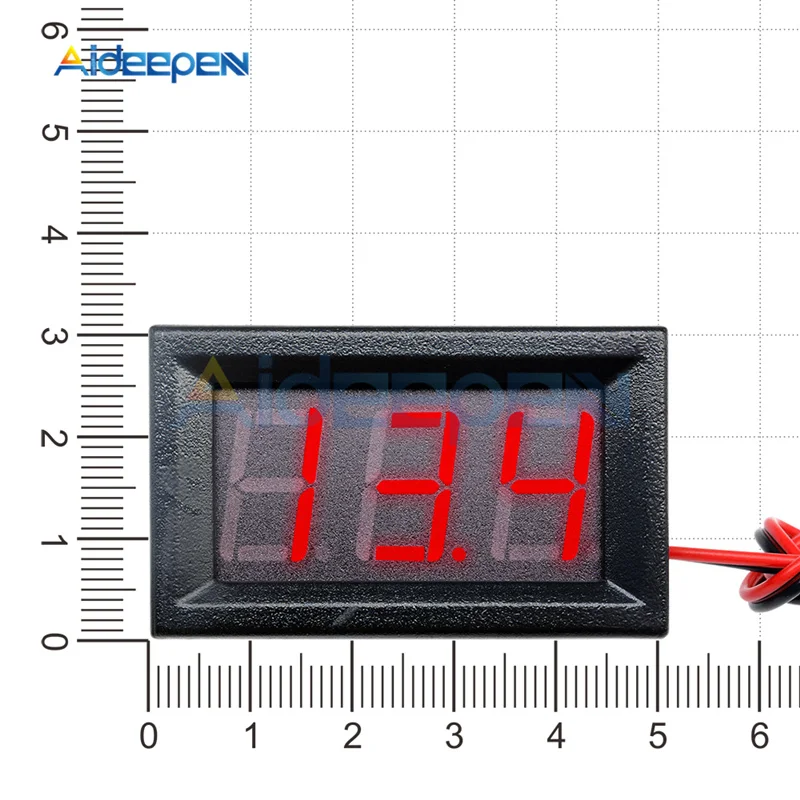 2 проводной цифровой мини вольтметр 0 56 дюйма переменный ток 70 500 В светодиодный