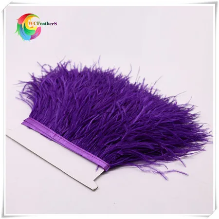 15 purple ostrich feather fringe 2