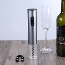 Автоматическая открывалка для бутылок Электрический штопор с фольга резак Кухонный Термометр инструмент для домашнего ресторана бар(серебро