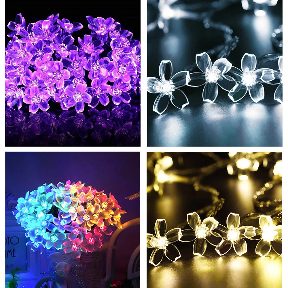 

Holiday LED Fairy Lights Garland Cherry String Lights Waterproof Christmas Lights Outdoor LED Lights Decoration guirlande led