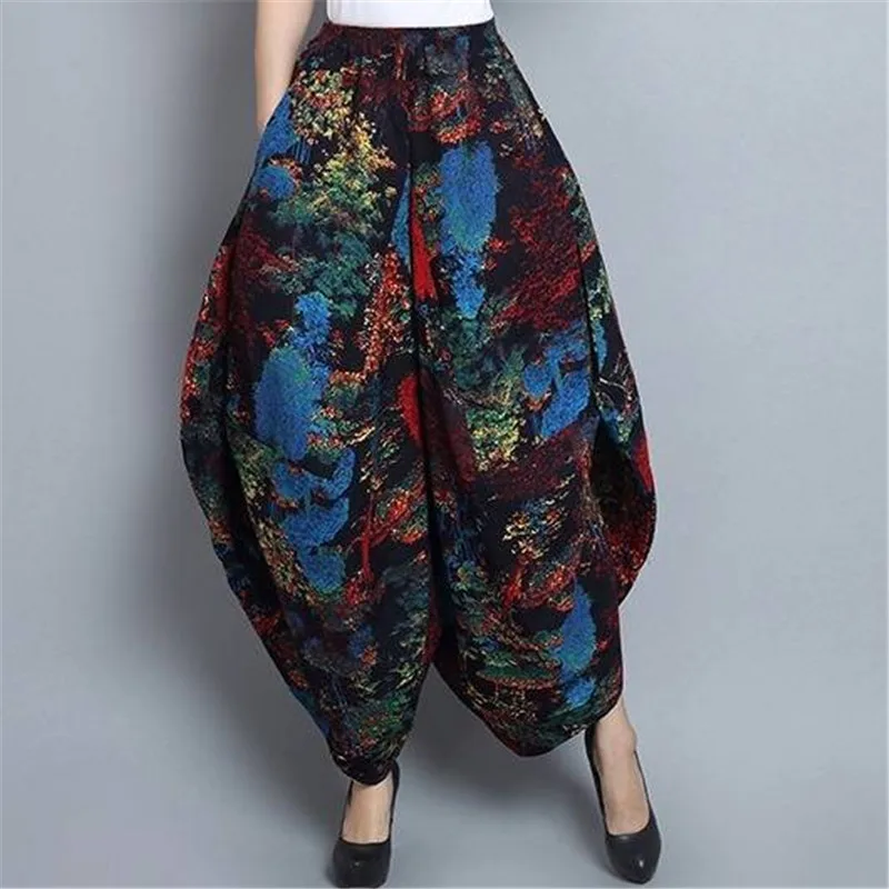 Overalls Women Jumpsuits VIntage Lantern Pants Combinaison Female Short Sleeve Playsuits Macacao Feminino Pantalon Pants Female