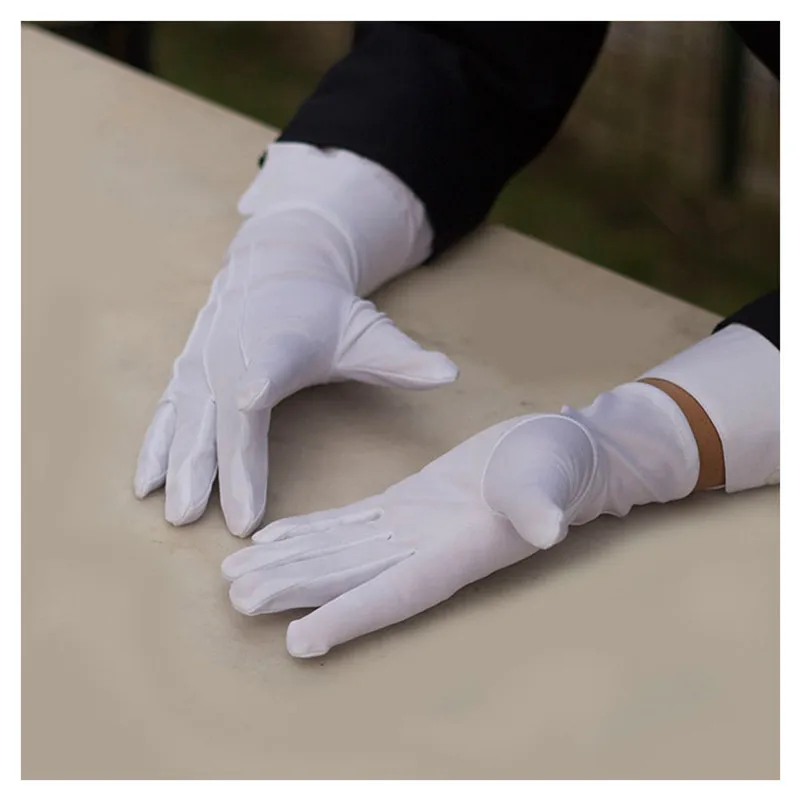 Men White Formal Gloves Tactical Gloves Tuxedo Honor Guard Parade 1Pair