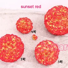 Искусственный висит вырос мяч, высокая плотность свадьба Роуз Болл, цветок мяч шелк для украшения партия супермаркетов, 30 см Диаметр