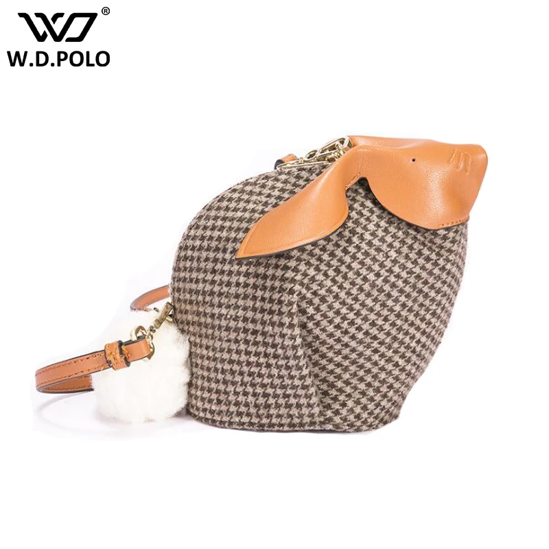 

New Winter Women Leather Bag Fashion Wool Shoulder Bags For Ladies Messenger Bag Trendy Female Bolsa Q0219