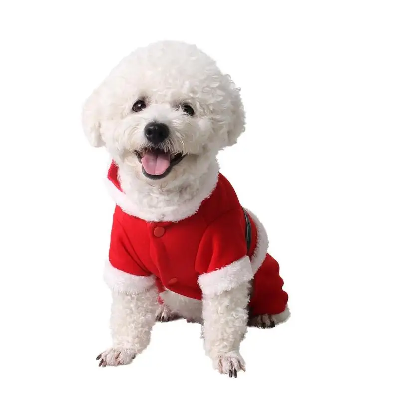 Christmas Dog Clothes Winte Coat Clothing S/M/L Santa Costume Pet Dog
