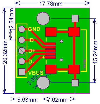 10 шт./партия миниusb с поворотом Dip mini-usb Тип B Женский переключатель SMD Dip адаптер пластина сварная