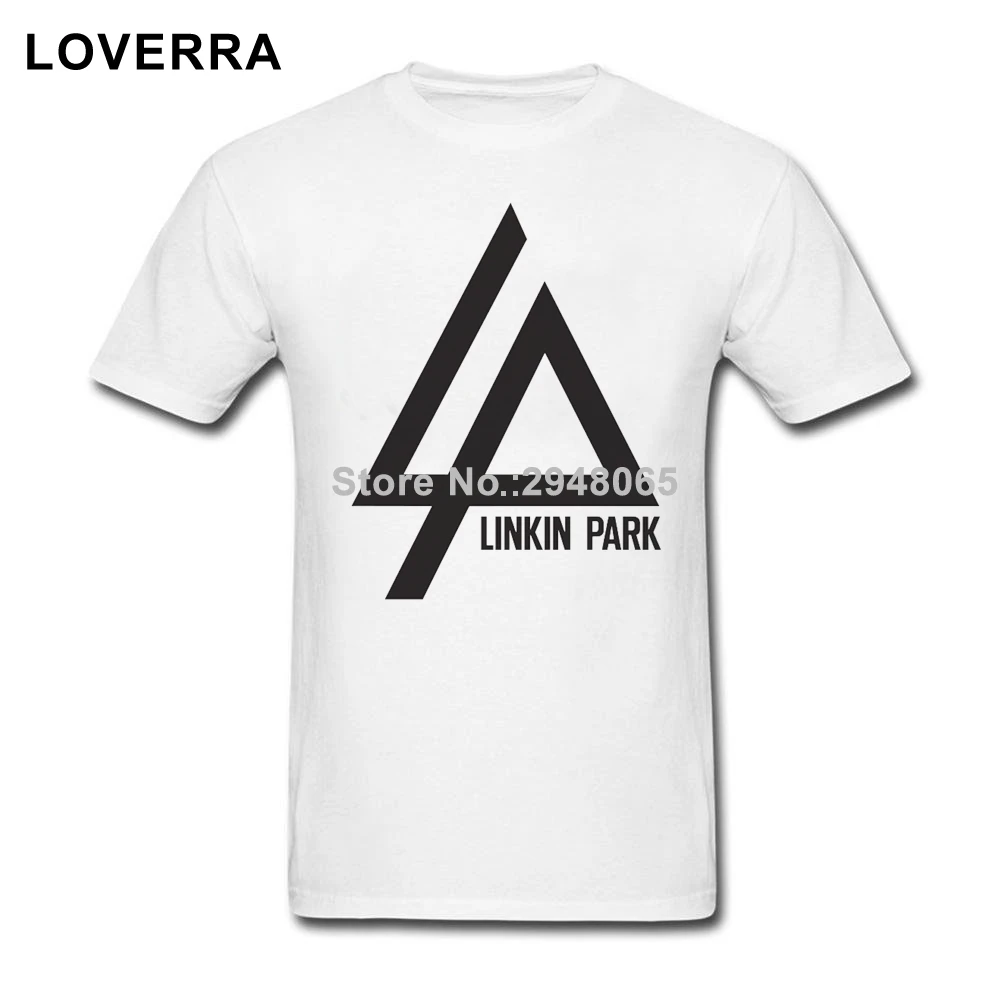 Linkin Park логотип Футболка Для мужчин Изделие из хлопка с короткими рукавами Фитнес