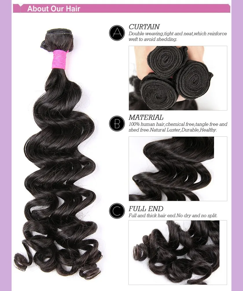 Luvme Hair Products 8A 3pcs/Lots Brazilian Virgin Hair Nature Wave Brazilian  Hair Weaves Bundles Loose Wave|products damaged hair|hair autohair products  for extensions - AliExpress