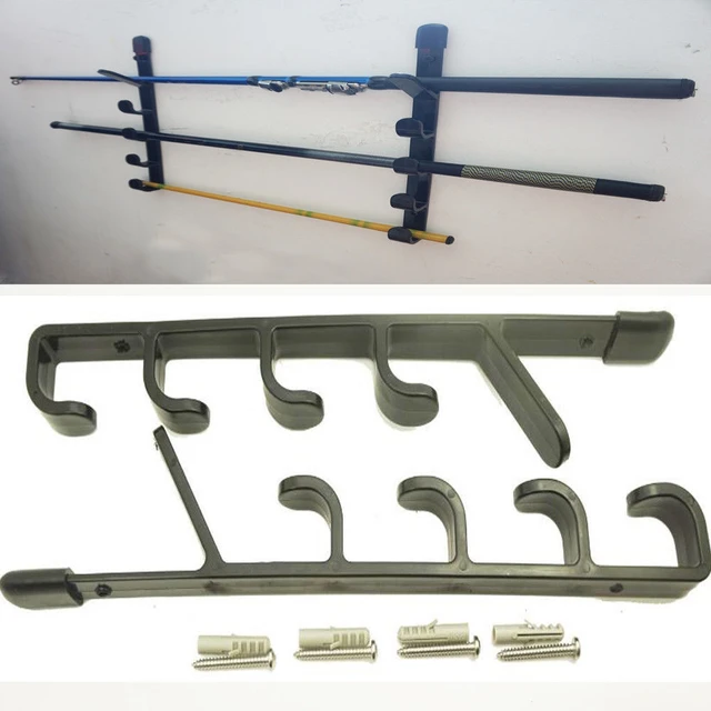 2pcs/lot FISHING ROD RACK ROD HANGER ROD WALL MOUNTED HOLDER for 5