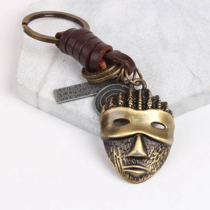 

Keychain pendant men and women creative unique ghost face car key ring pendant jewelry gift