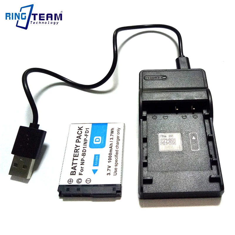 Np-fd1 Np-bd1 Fd1 Bd1 Battery & Usb Charger For Sony Cyber-shot Digital  Cameras Dsc T700 T500 T300 T200 T90 T77 T75 T70 T2 G3 - Digital Batteries -  AliExpress