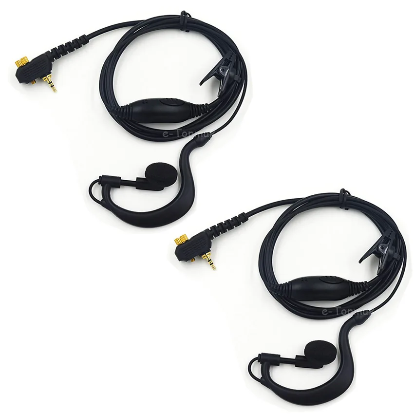 

2Pcs Security Police Headset Earphone PTT for Motorola Walkie Talkie MTH850 MTH600 MTH650 MTH800 MTP850 MTS850 Portable Radio