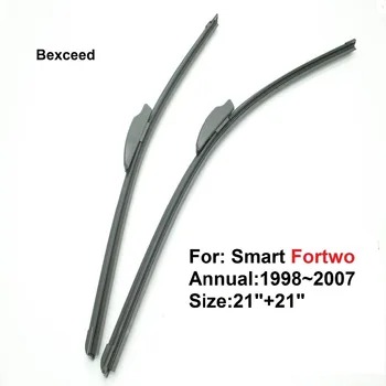 

1 pair 21"+21" High Quality Bexceed of Car windshield Flat wiper blade for Smart Fortwo