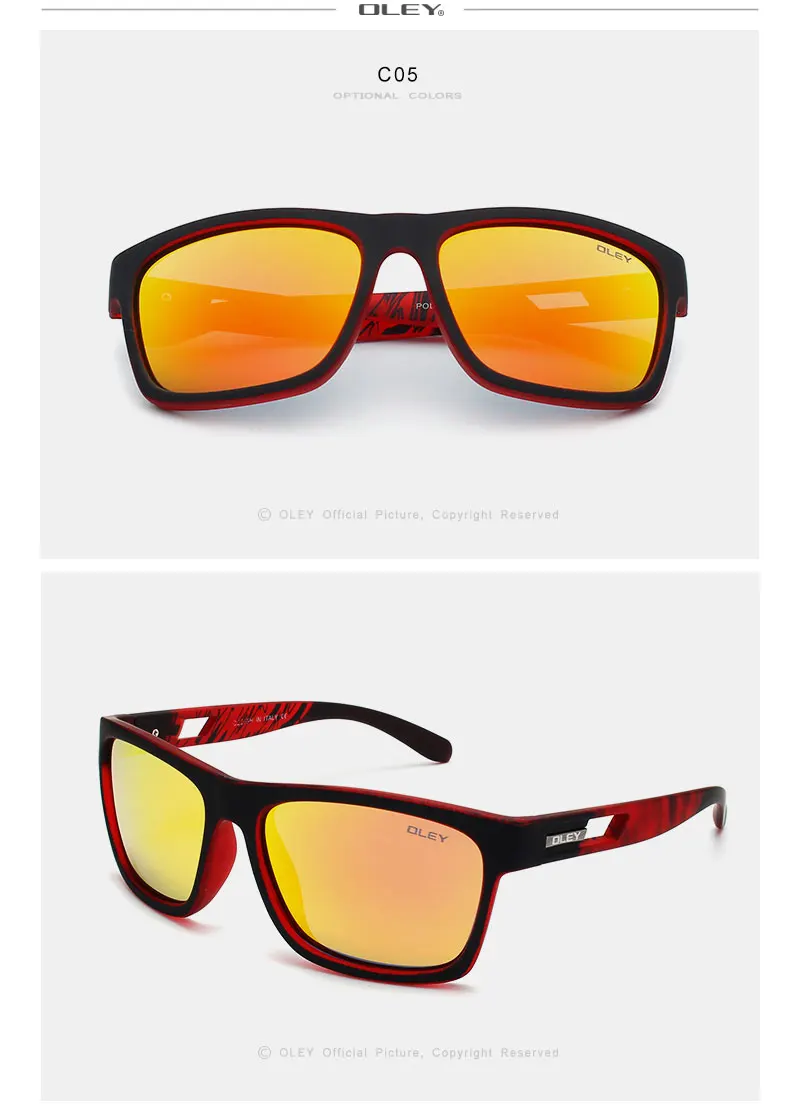 OLEY брендовые Классические поляризованные солнцезащитные очки мужские очки для вождения черные очки для рыбалки и вождения мужские солнцезащитные очки YG203