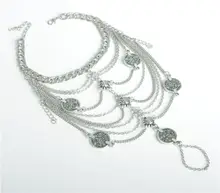 Fashion 1Piece Women Silver Color Foot Chain Barefoot Sandal Beach Style Anklets Ankle Chain