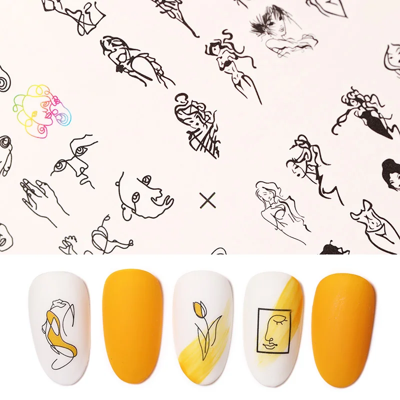 

Nail Sticker Flower Animal Words Image Mixed Patterns Water Decals Disney Nail Polish Stickers for Nail Art Beauty Decorations