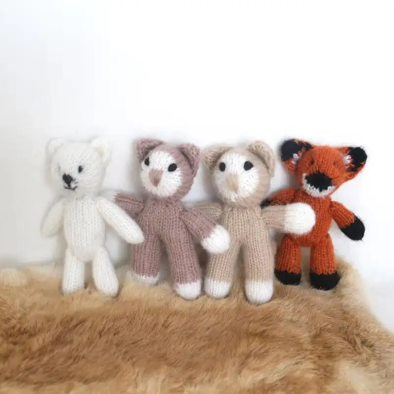 Винтажные игрушки для новорожденных с животными мультяшный плюшевый мишка