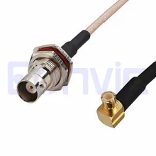 Eonvic BNC Женский на MCX Мужской правый угол 6 ''радиочастотный коаксиальный кабель с разъемами