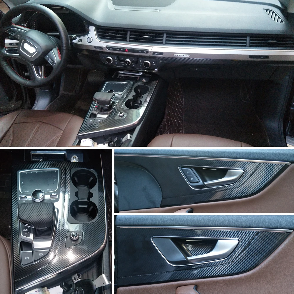 Для Audi Q7 2005 2019 внутренняя панель Центрального управления Ручка двери 3D/5D