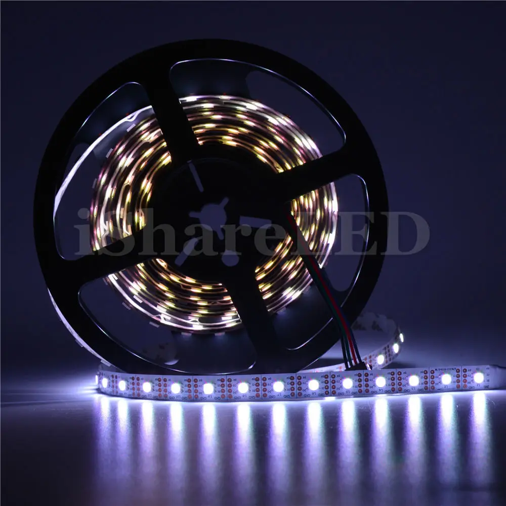 Светодиодная лента 5 м APA102 C SK9822 24 30 36 60 72 144 СВЕТОДИОДА/м 5050 RGB полноцветная 2