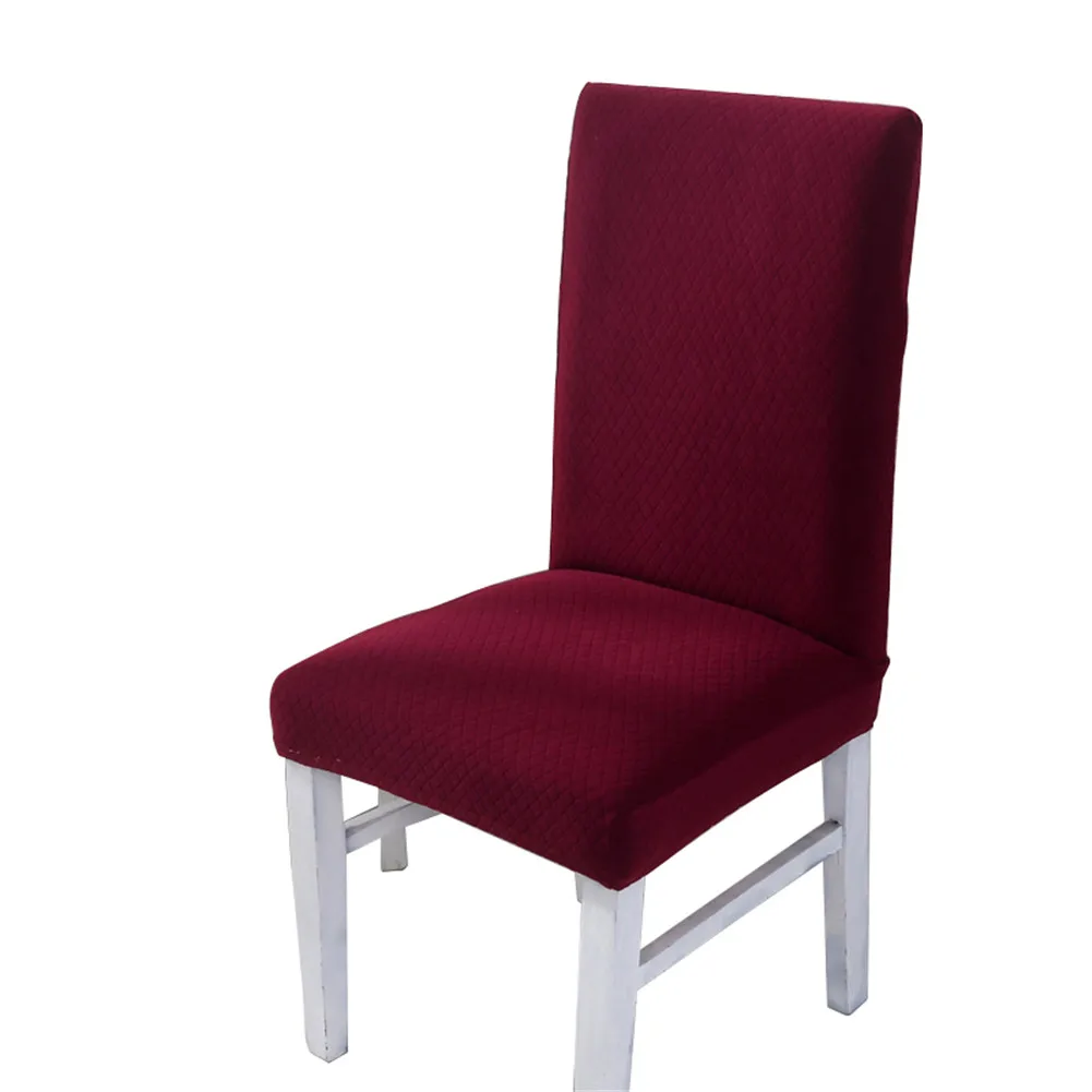 Клетчатый флисовый тканевый чехол на стулья, чехлы для сидений, растягивающийся съемный столовый набор, чехлы для стульев, гостиничные банкетные чехлы для сидений