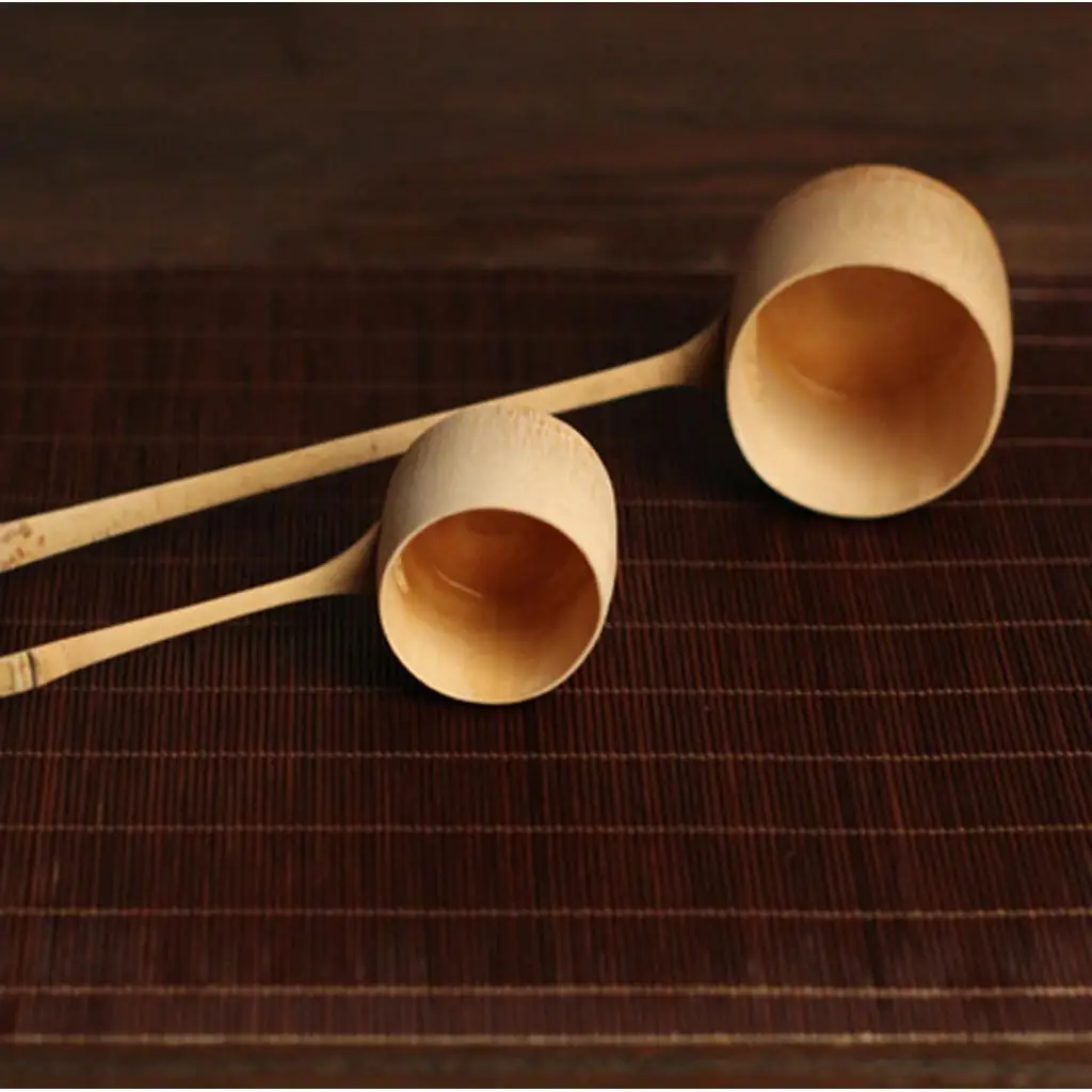Handmade Bamboo Water Scoop with Long Handle Spoon Cooking Tools Soup Spoon Ladle Dipper Kitchen Tools For Home Hotel Restaurant