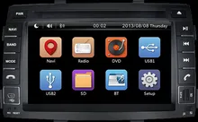 Wholesale!2 Din 7Inch Car dvd player audio stereo gps radio audio FIT KIA SORENTO 2010-2012 With 3G GPS BT IPOD FM RDS Autoradio