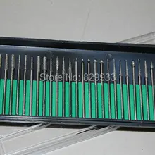 30 шт. наконечники с алмазным напылением заусенцы 2,35 мм 3/3" хвостовик стоматологический, хобби, гвоздь, ювелирные изделия кости варвая камень Dremel инструменты с микродвигателем