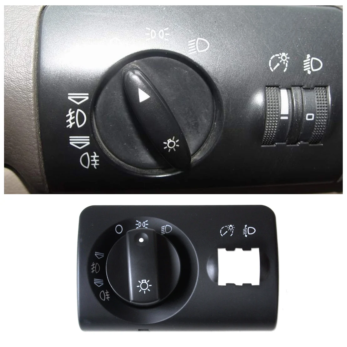 

beler 1Pc Headlight Fog Light Lamp Control Switch Repair Kit Cover 4B1941531F 4B1941531F 5PR for AUDI A6 C5 2003 2004 2005